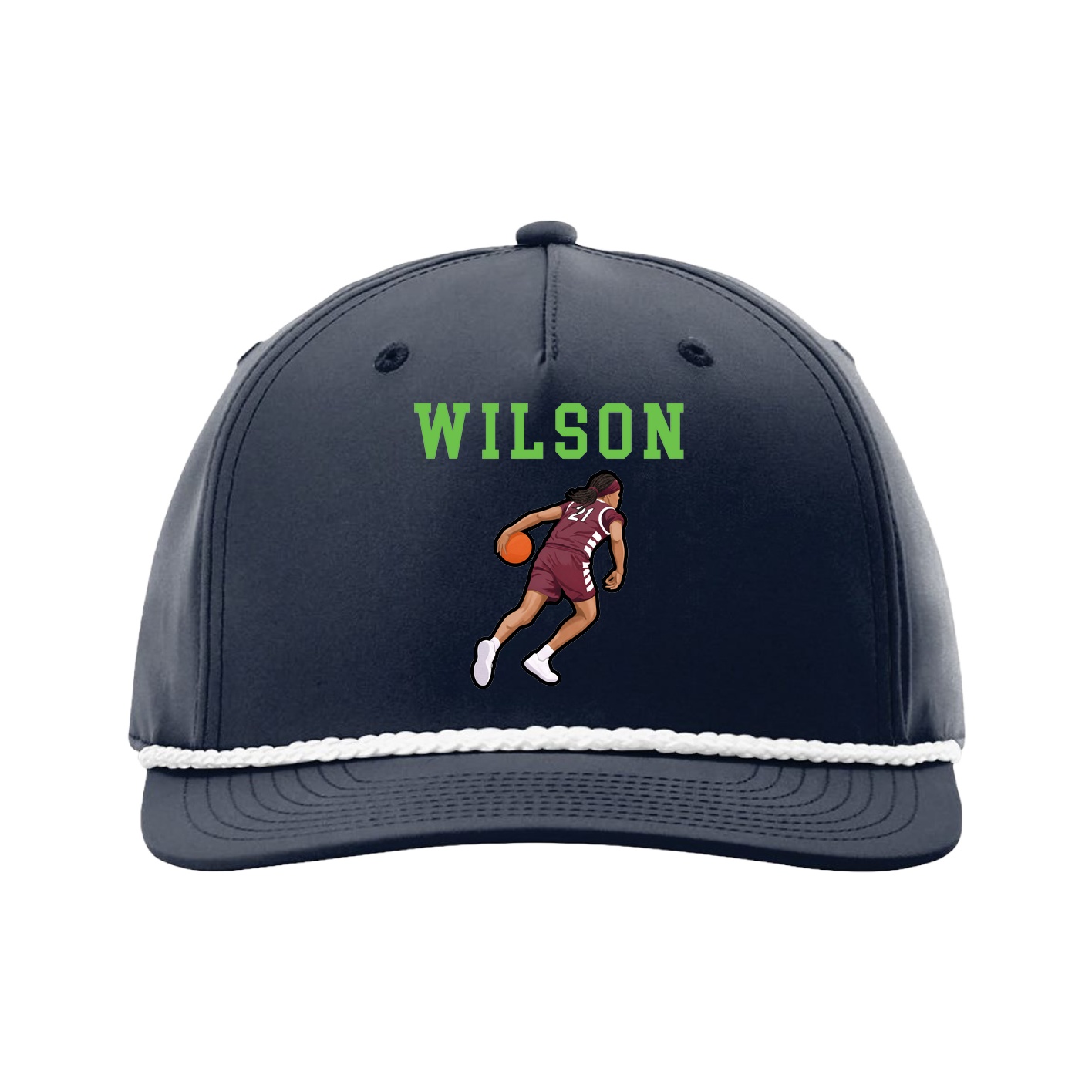 Five-Panel Classic Rope Cap — Shirsey in Navy