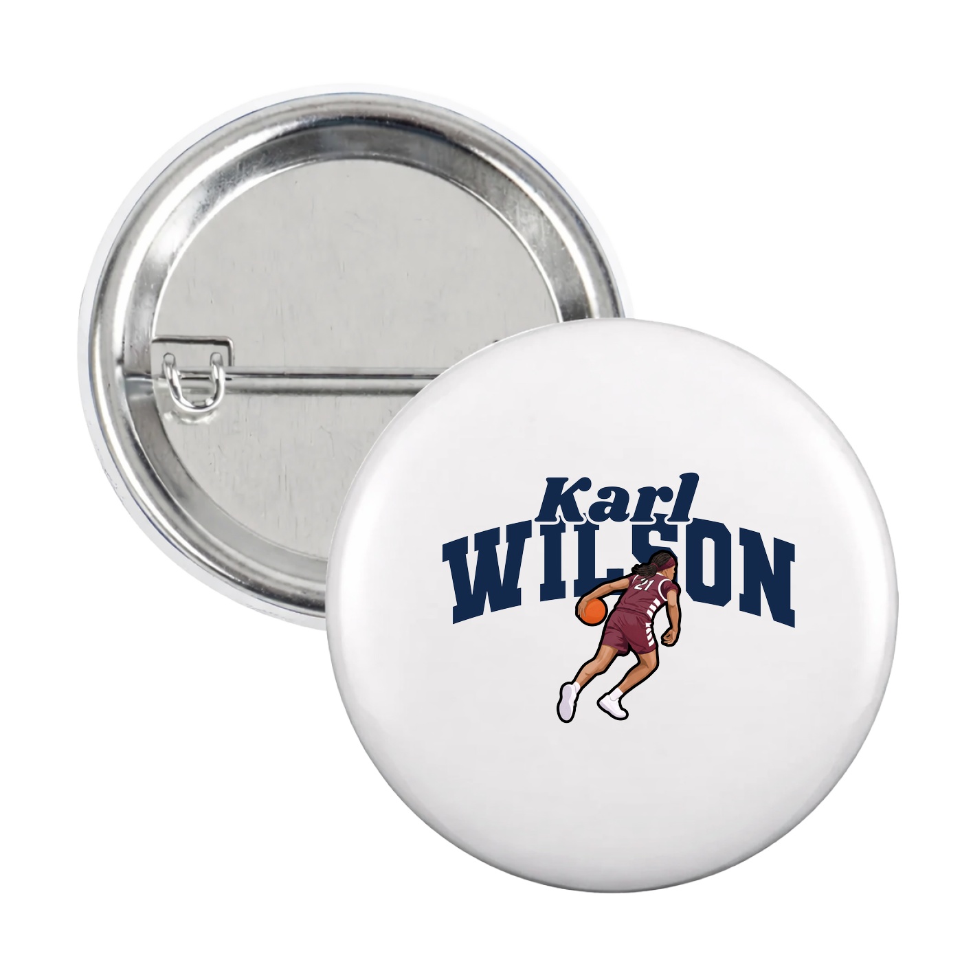 Game Day Button — Signature Arch in White