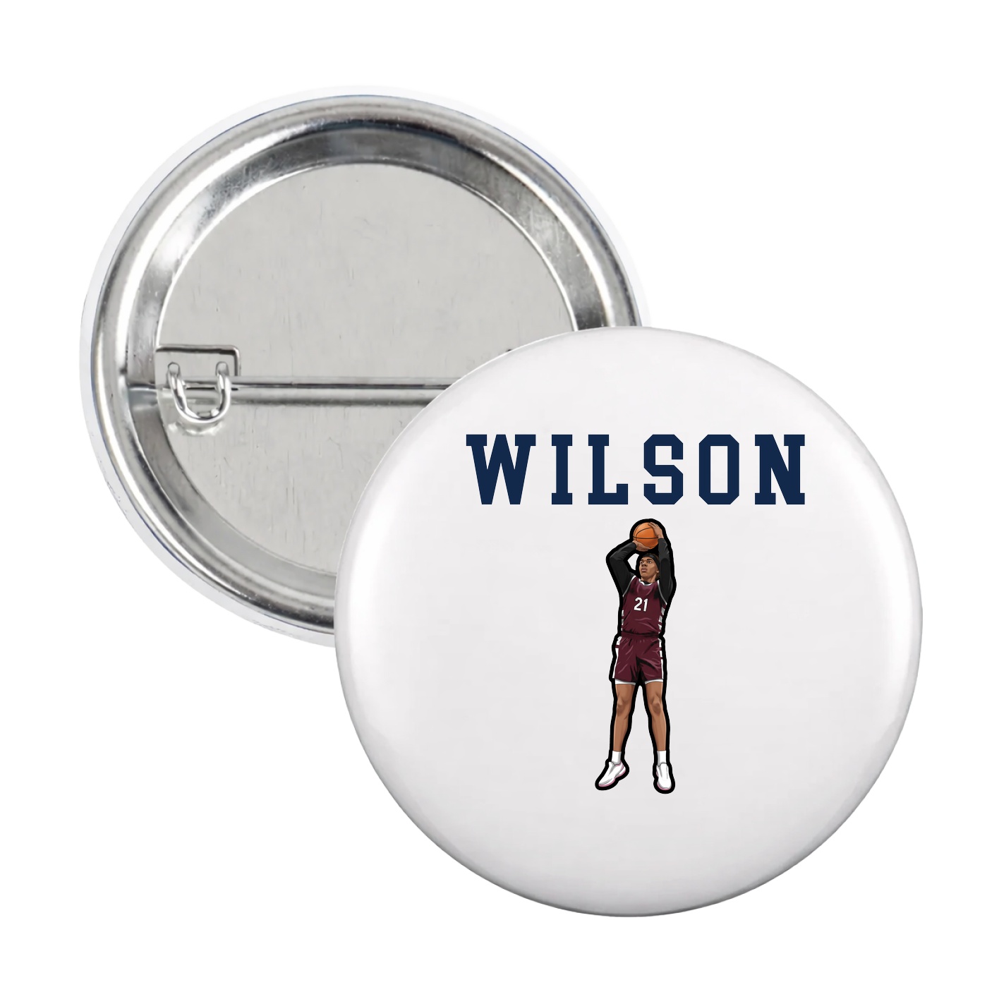 Game Day Button — Shirsey in White