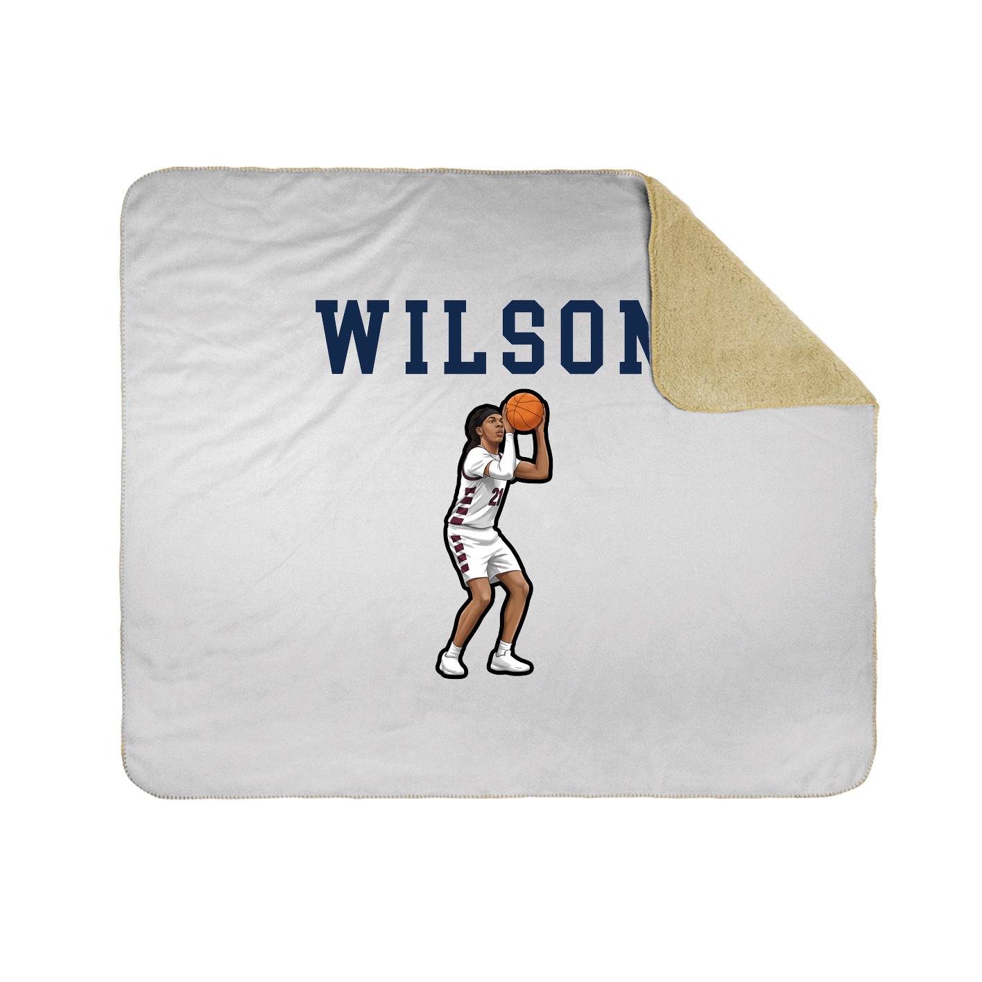 Throw Blanket — Shirsey in White