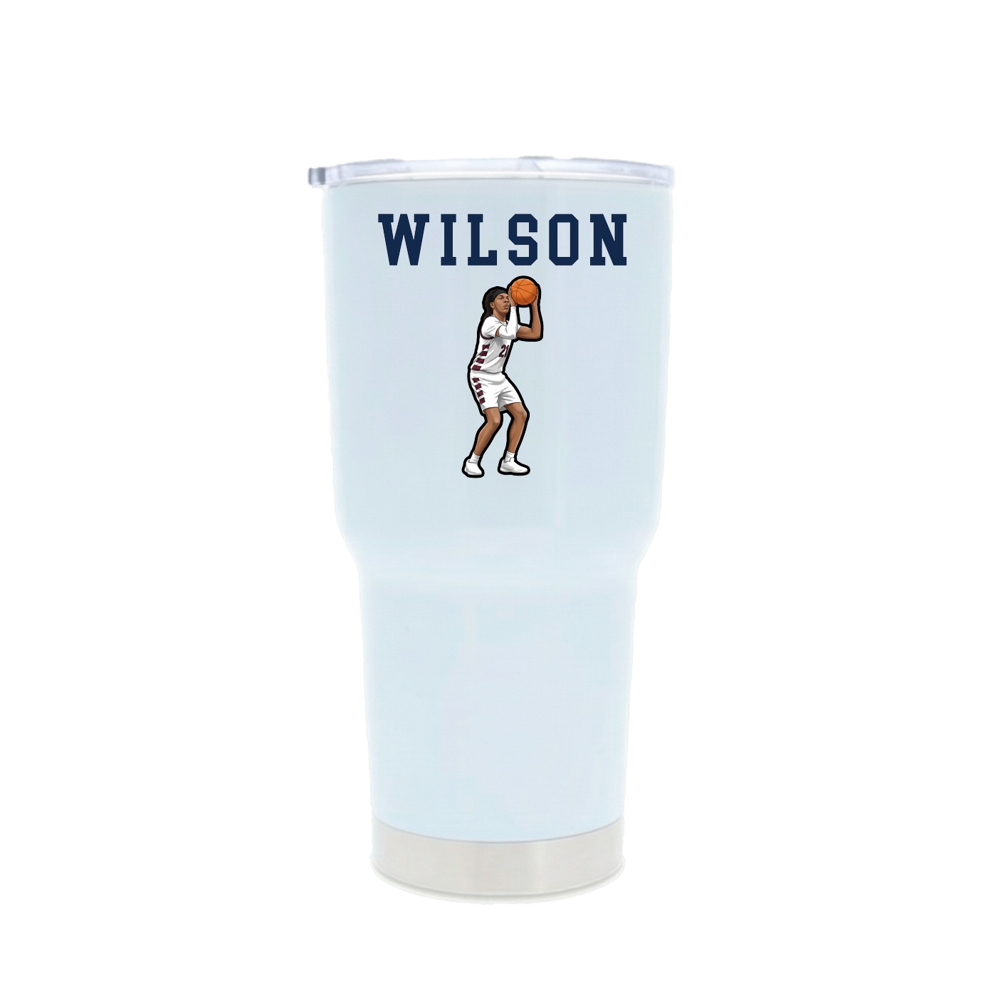 30oz Stainless Steel Tumbler — Shirsey in White