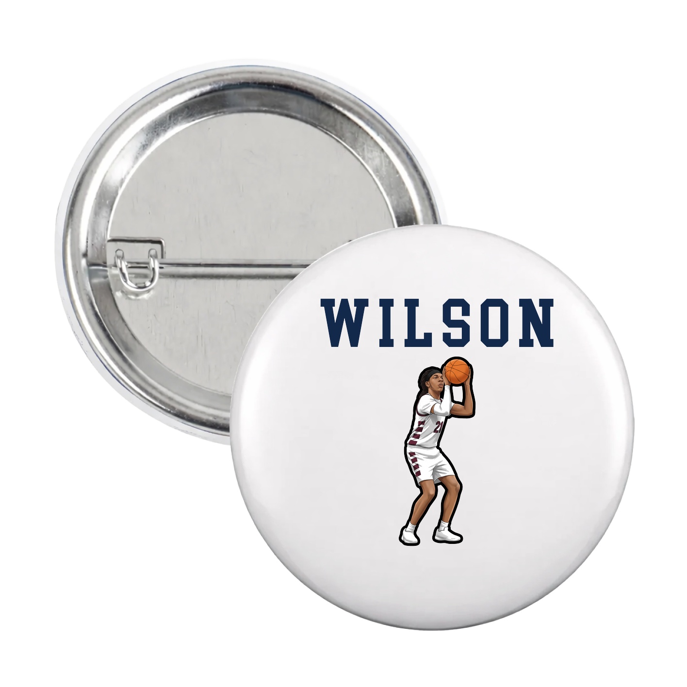 Game Day Button — Shirsey in White
