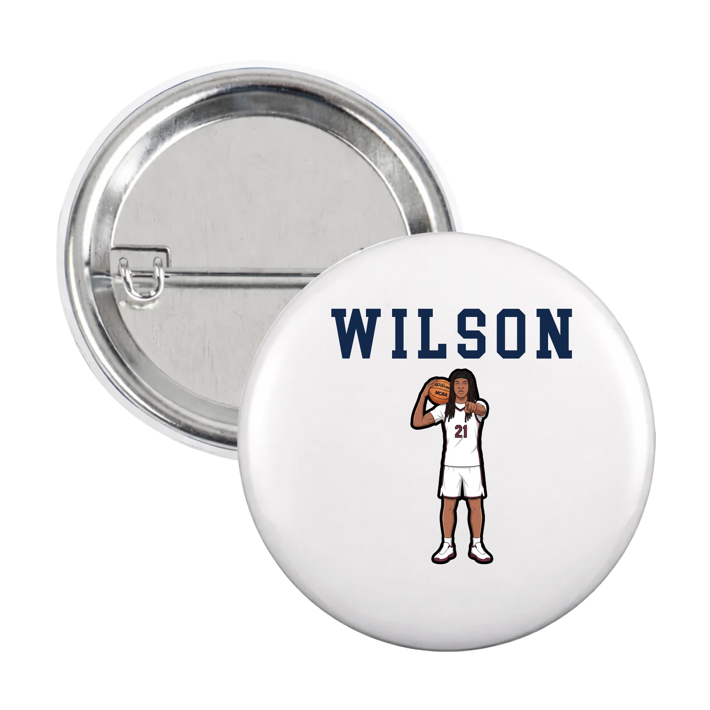 Game Day Button — Shirsey in White