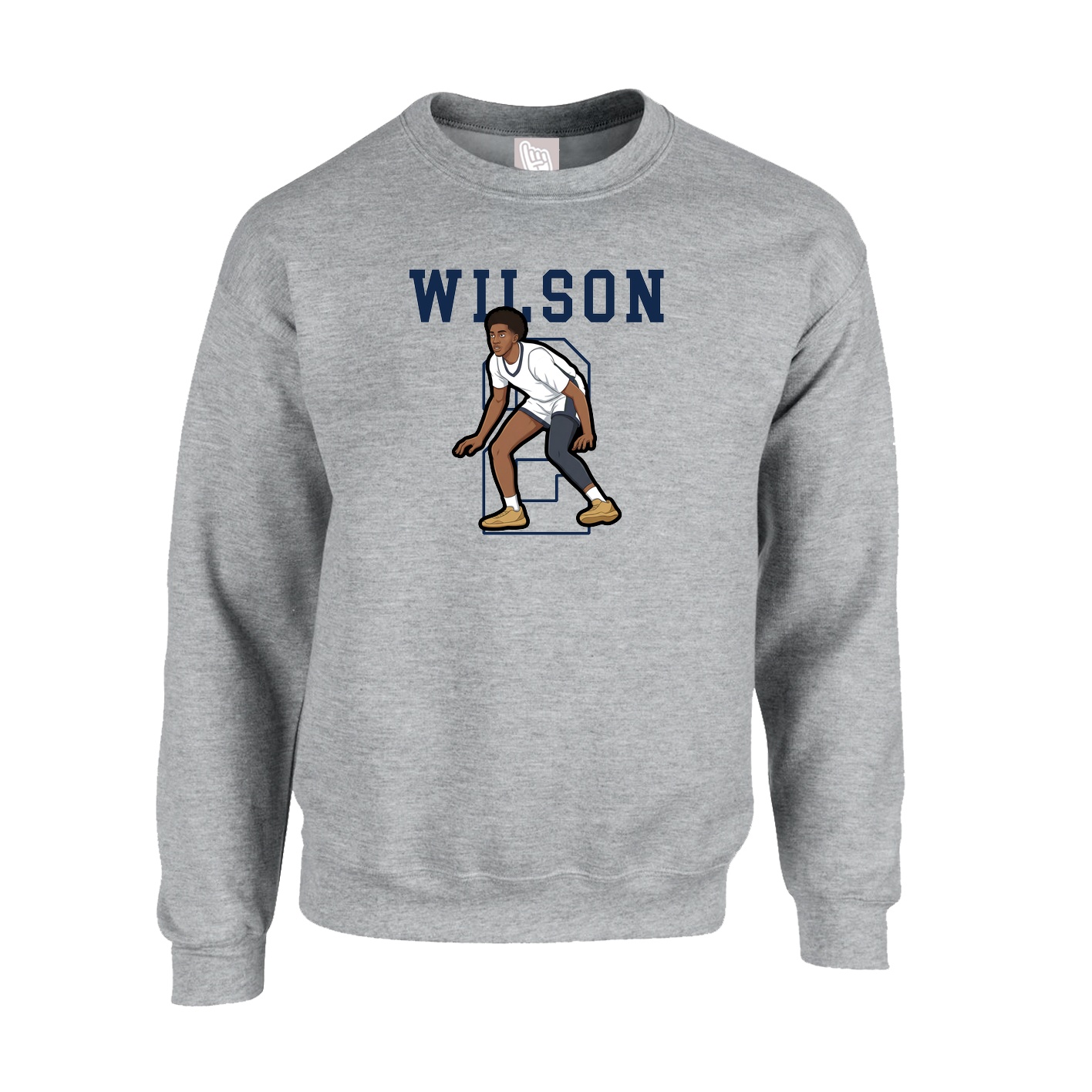 Fleece Crew — Shirsey in Grey