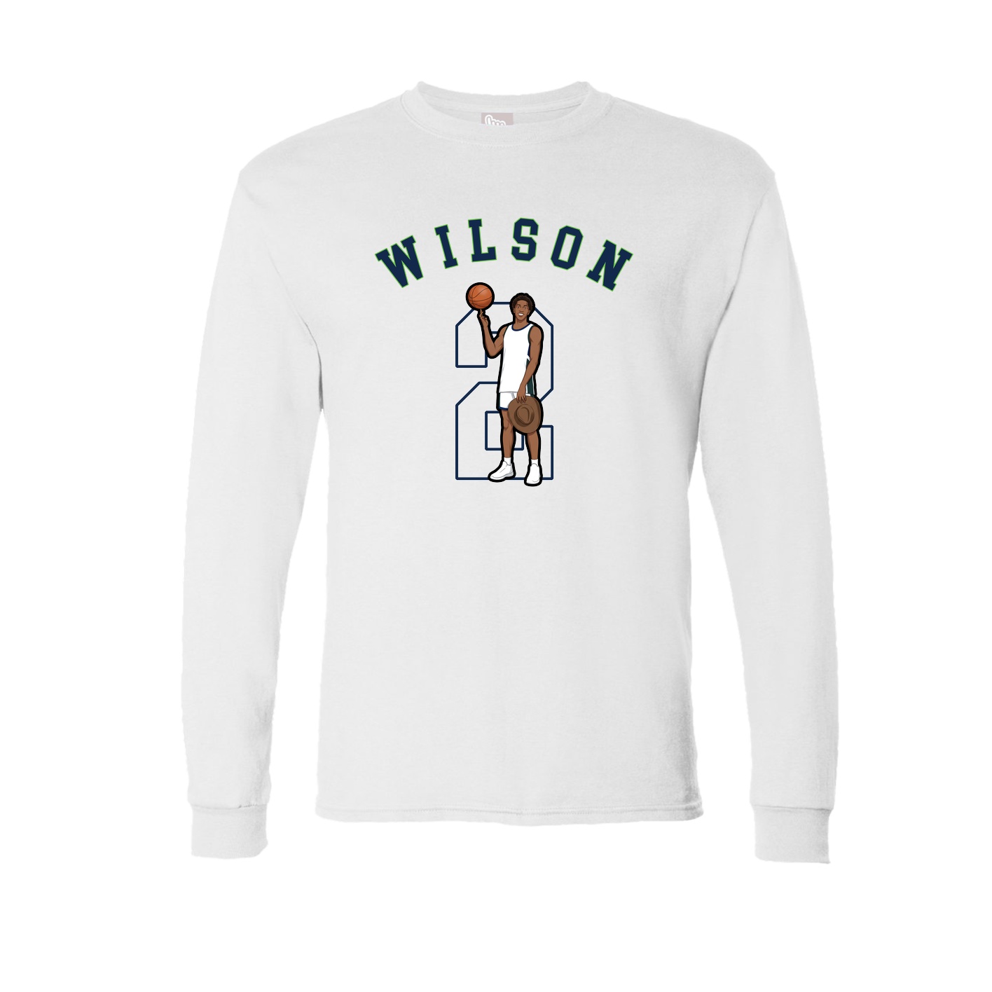 Long Sleeve Tee — Shirsey Arch in White