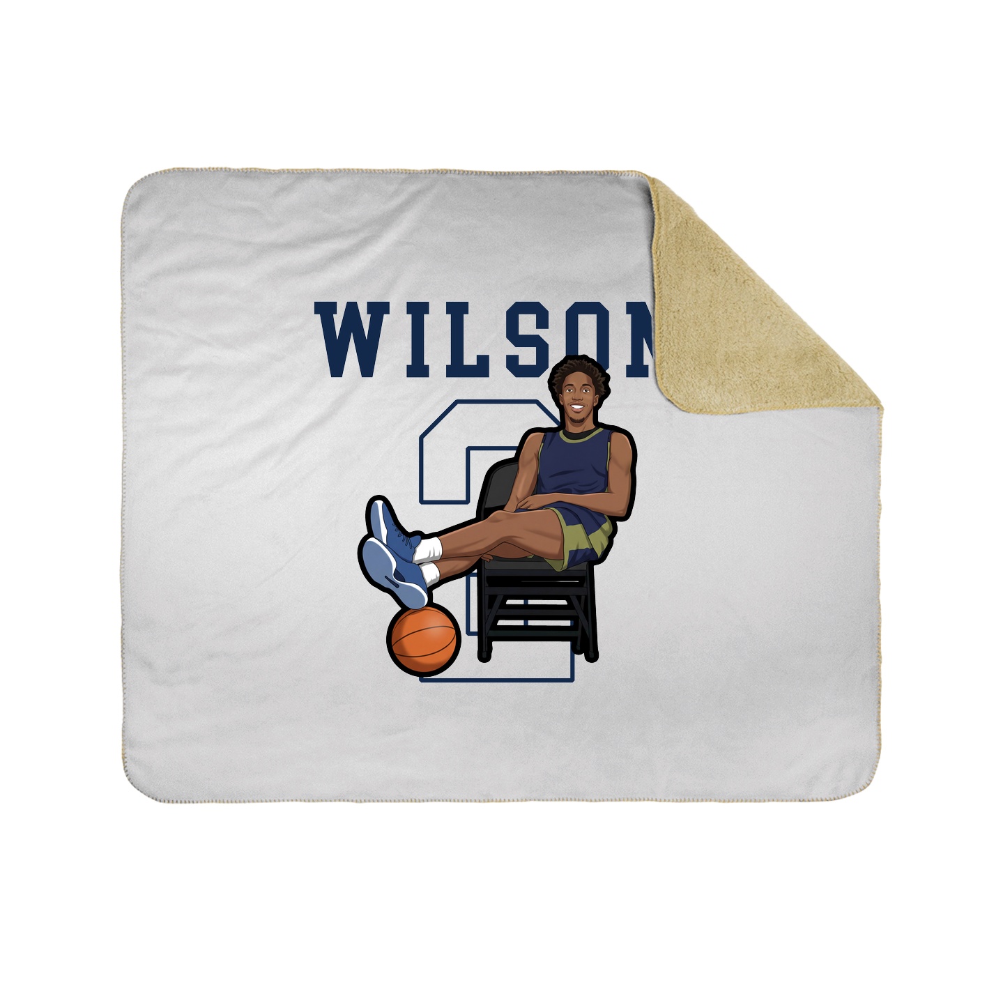 Throw Blanket — Shirsey in White