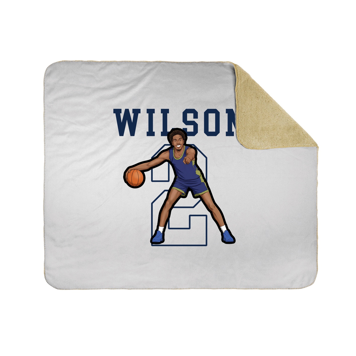 Throw Blanket — Shirsey in White