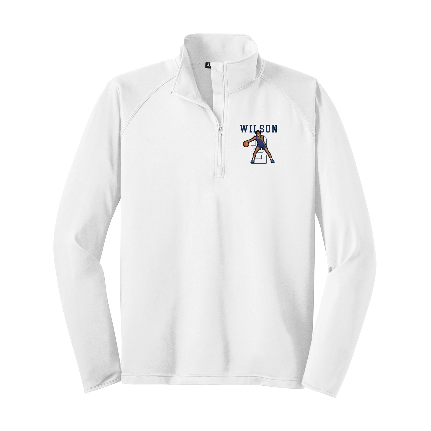Q-Zip Pullover — Shirsey in White