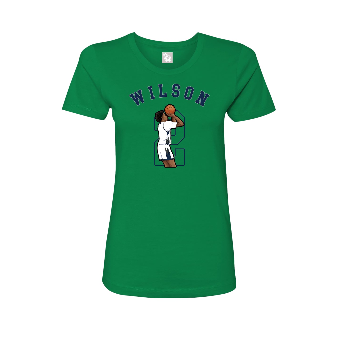 Fitted Women's Tee — Shirsey Arch in Green