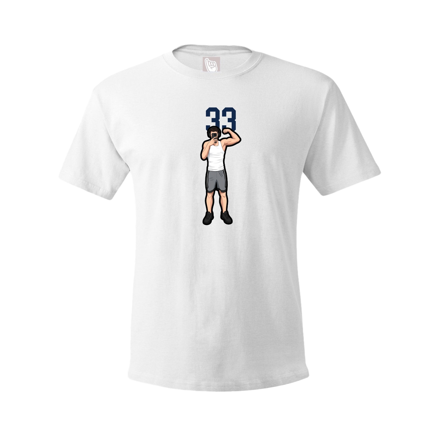 Tee — Number Top in White