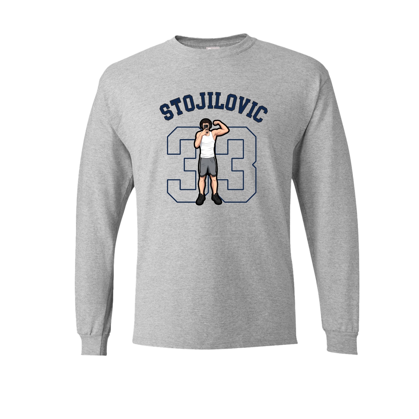 Long Sleeve Tee — Shirsey Arch in Grey