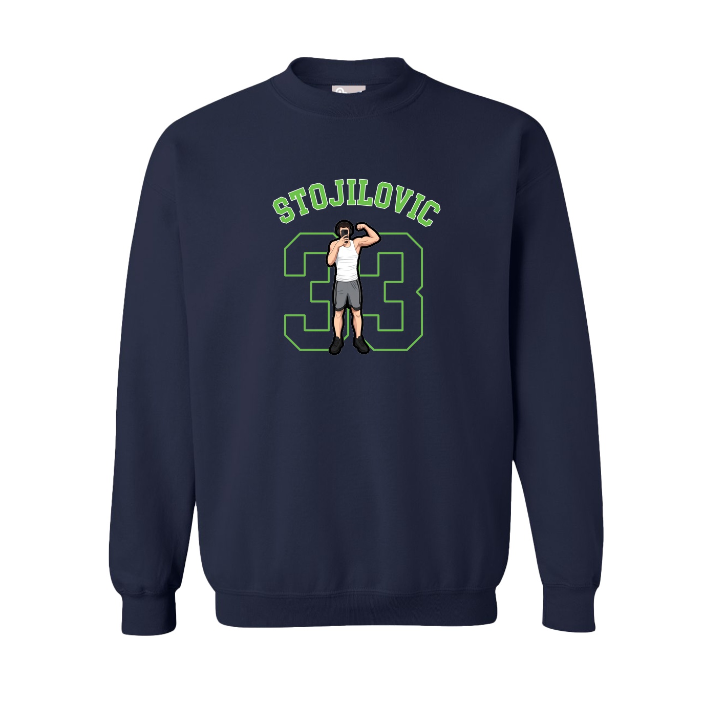 Fleece Crew — Shirsey Arch in Navy