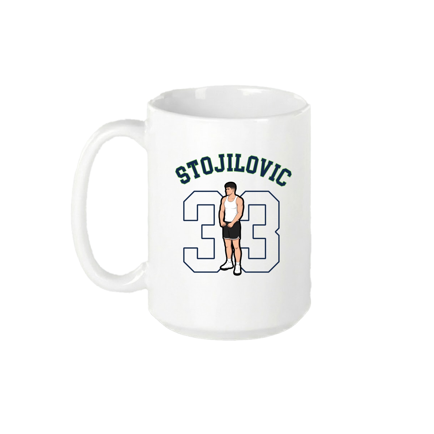15oz Coffee Mug — Shirsey Arch in White
