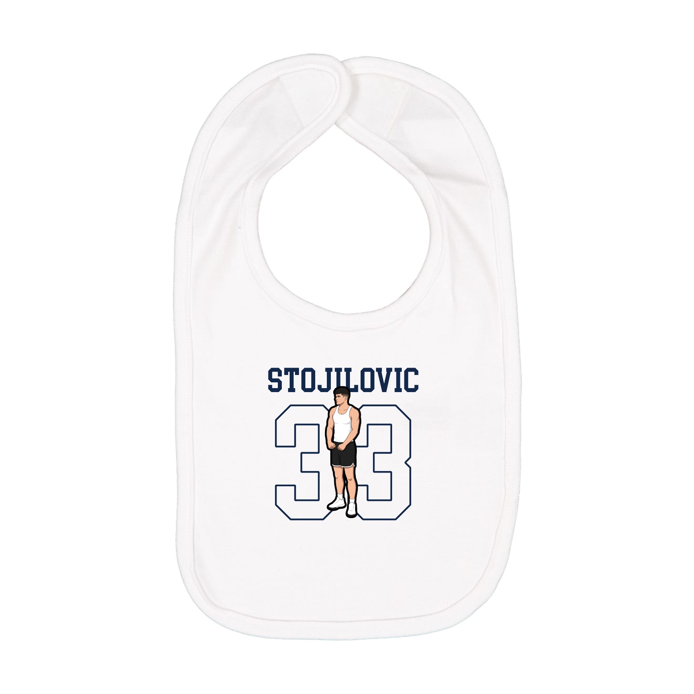 Infant Bib — Shirsey in White