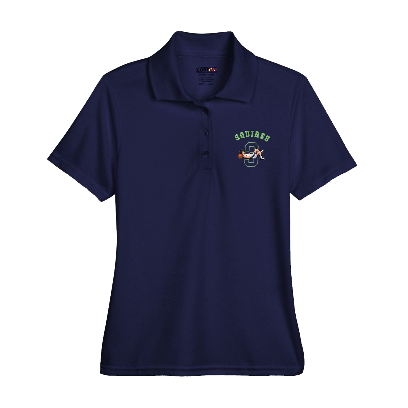 Womens Performance Polo — Shirsey Arch in Navy