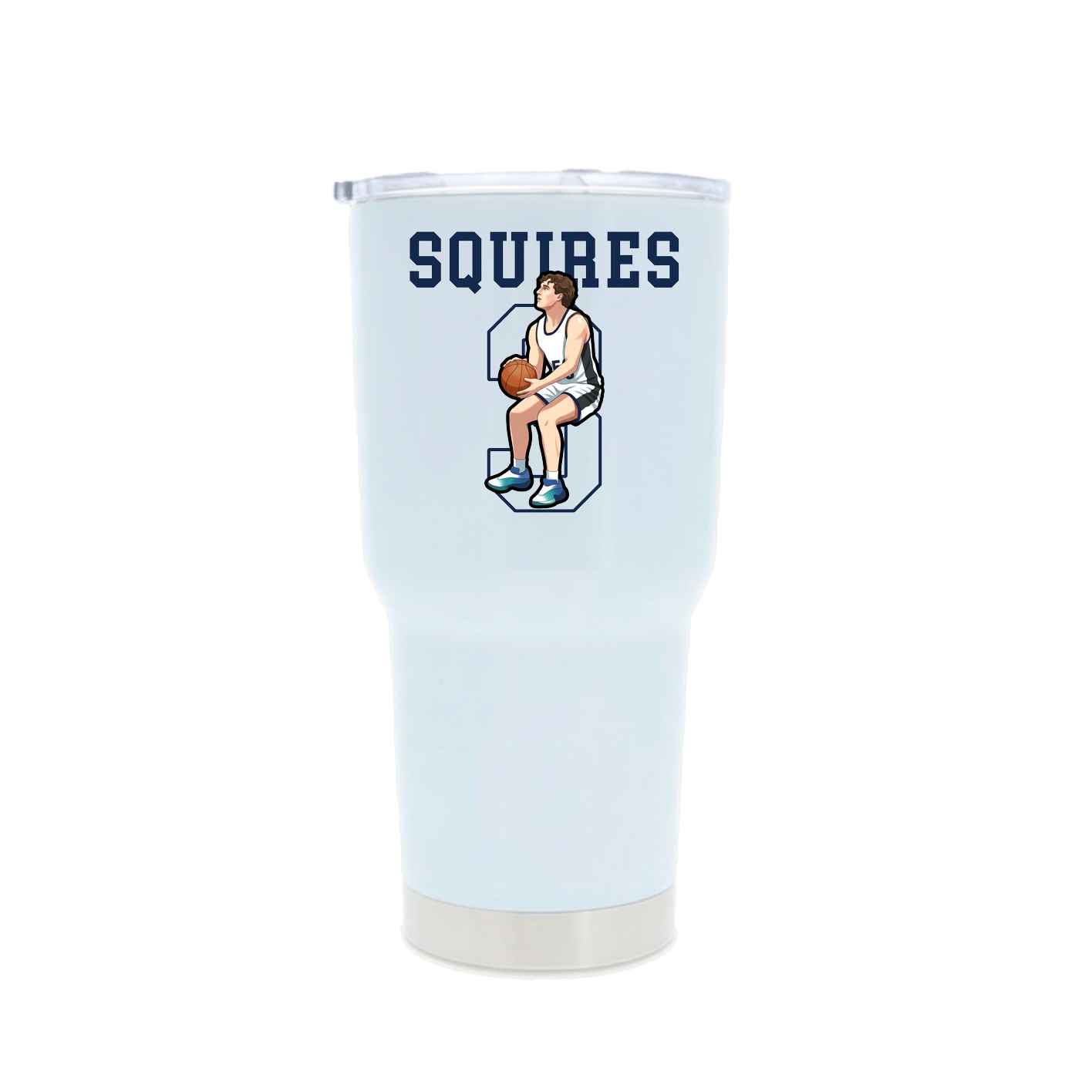 30oz Stainless Steel Tumbler — Shirsey in White