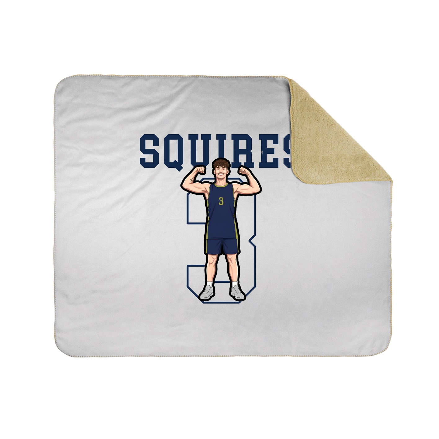 Throw Blanket — Shirsey in White