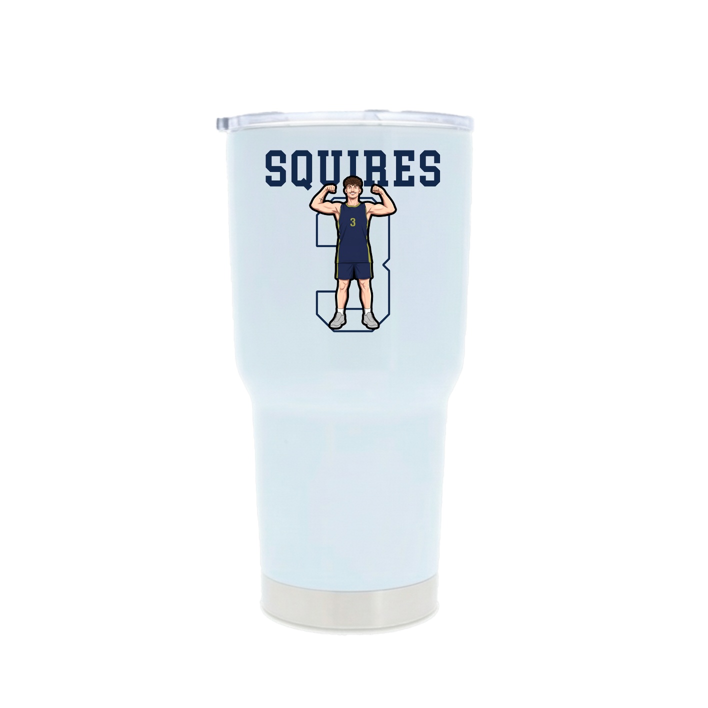 30oz Stainless Steel Tumbler — Shirsey in White