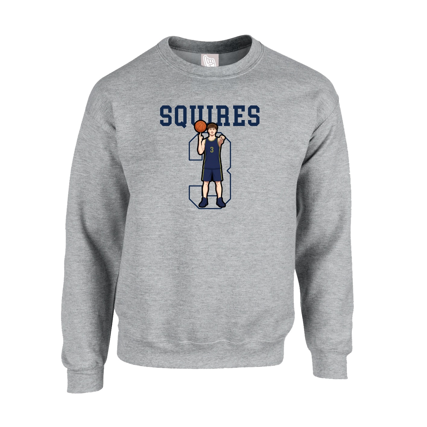 Fleece Crew — Shirsey in Grey