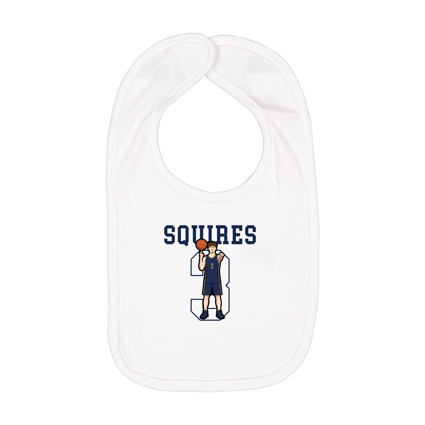 Infant Bib — Shirsey in White