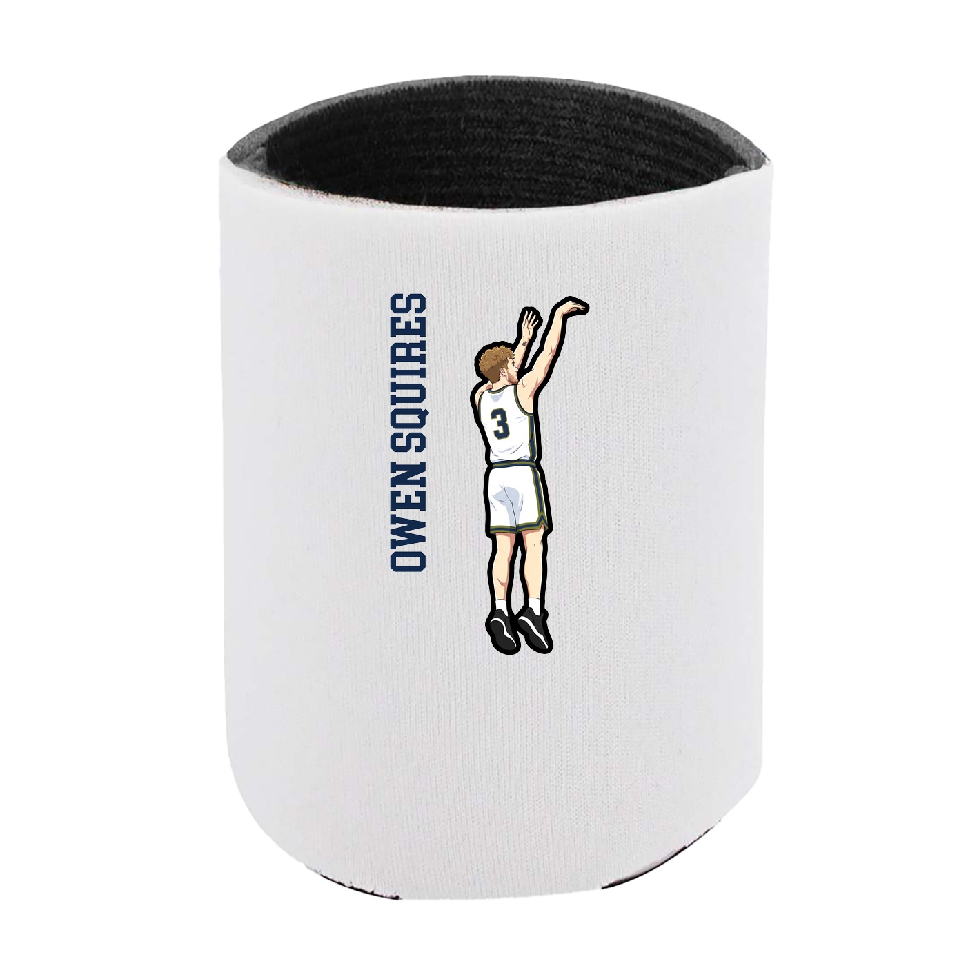 Can Holder — Name Vertical in White