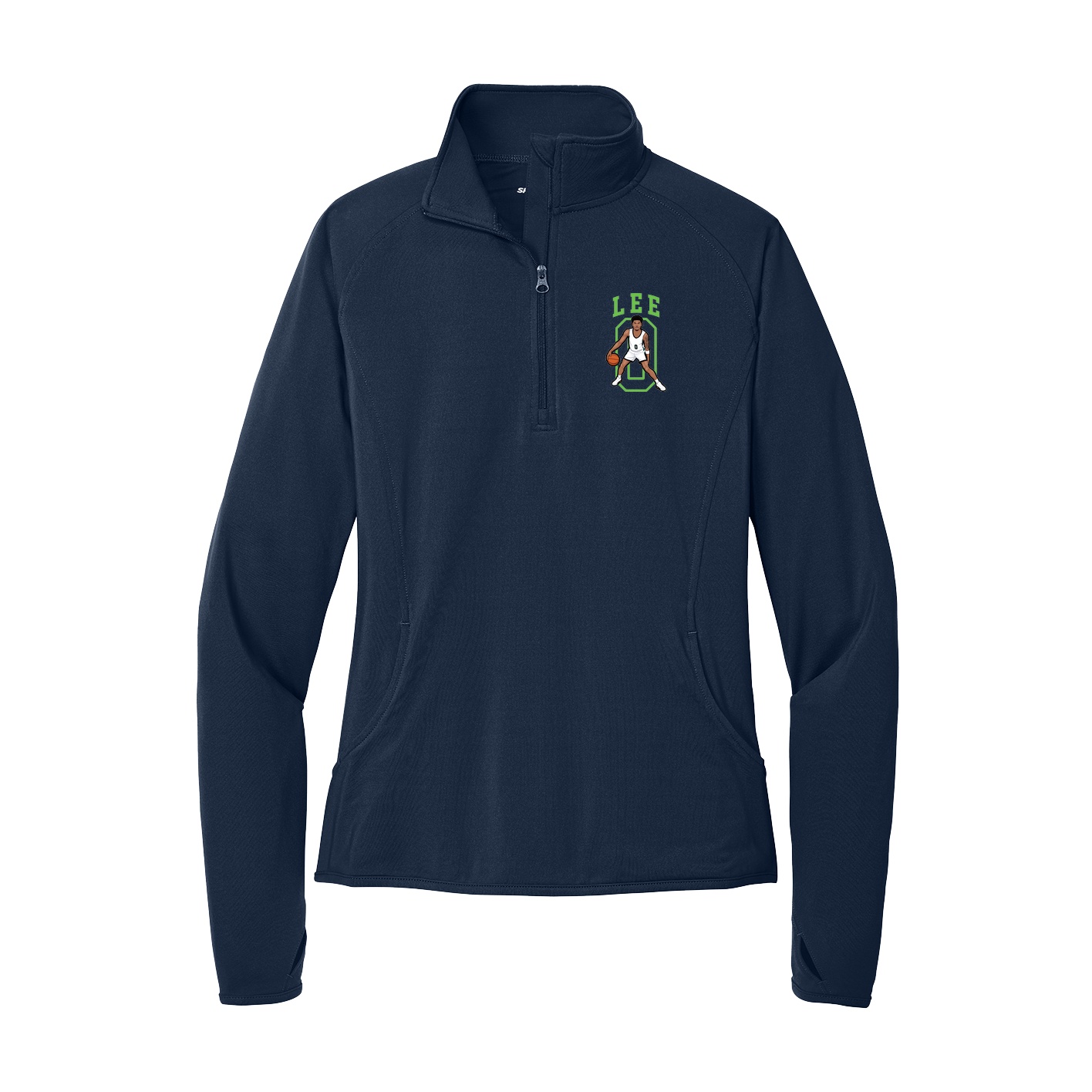 Women's Q-Zip Pullover — Shirsey in Navy