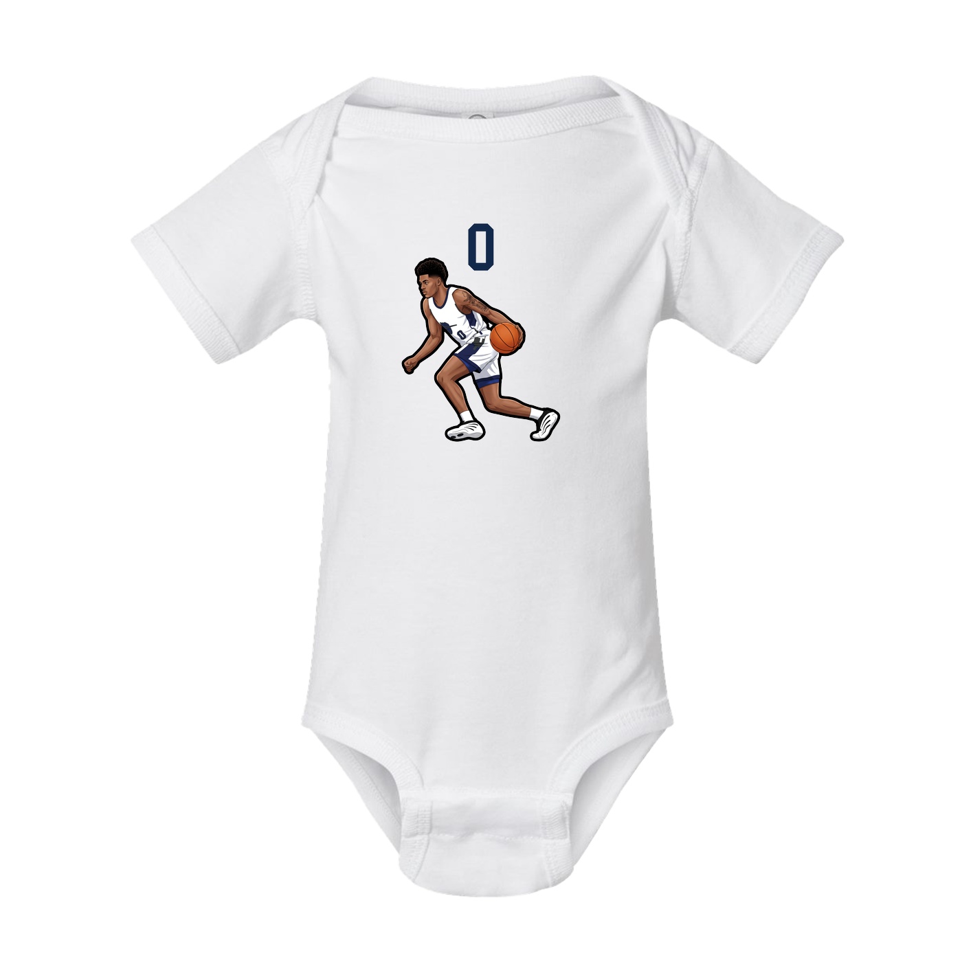 Baby Onesie — Number Top in White