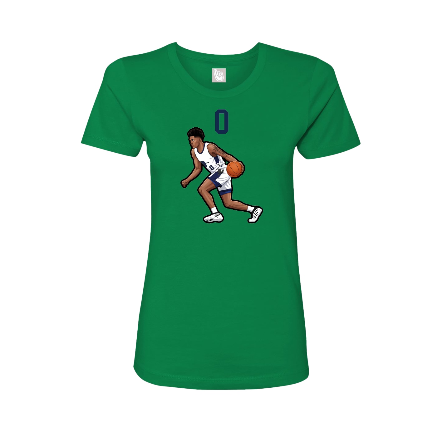 Womens Tee — Number Top in Green