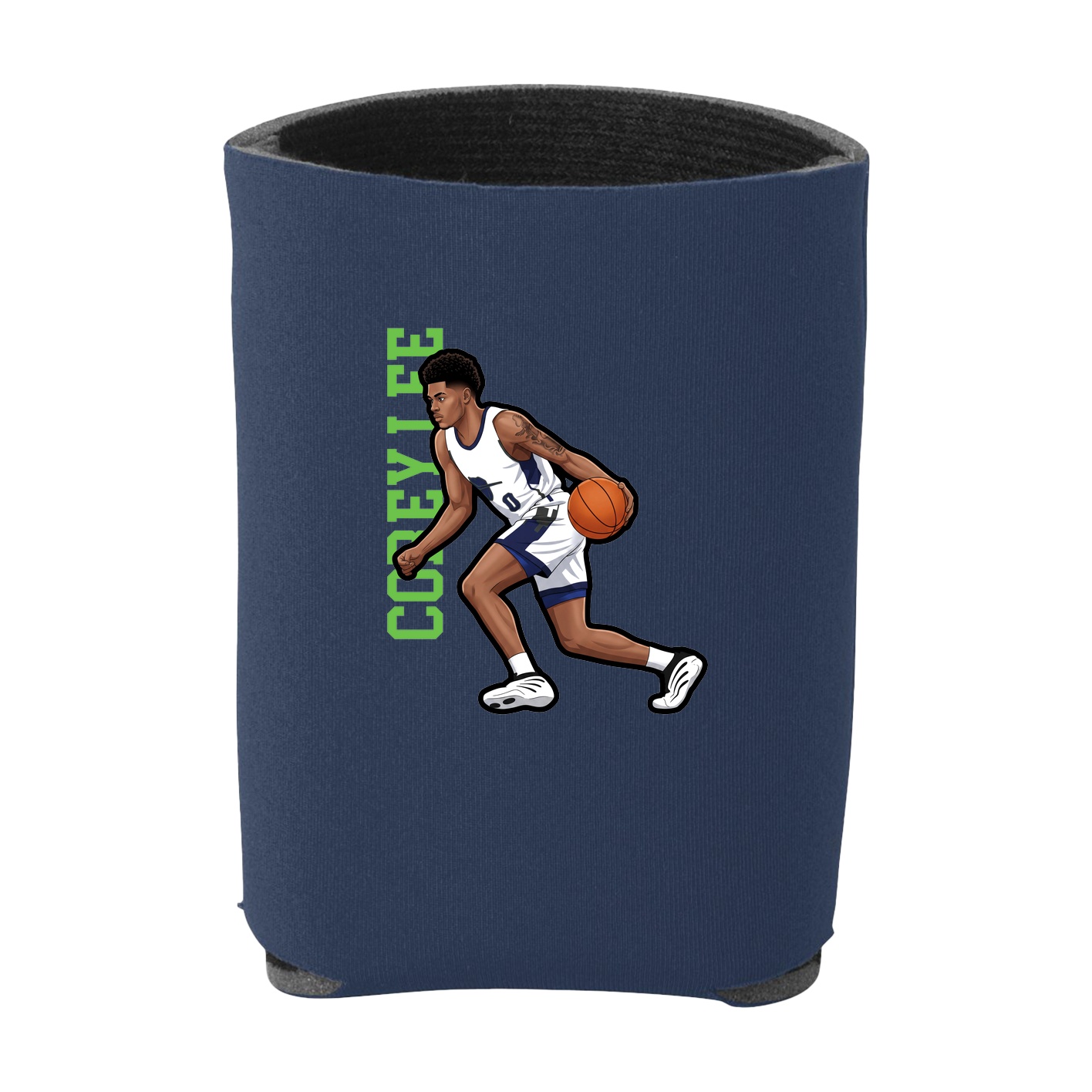 Can Holder — Name Vertical in Navy