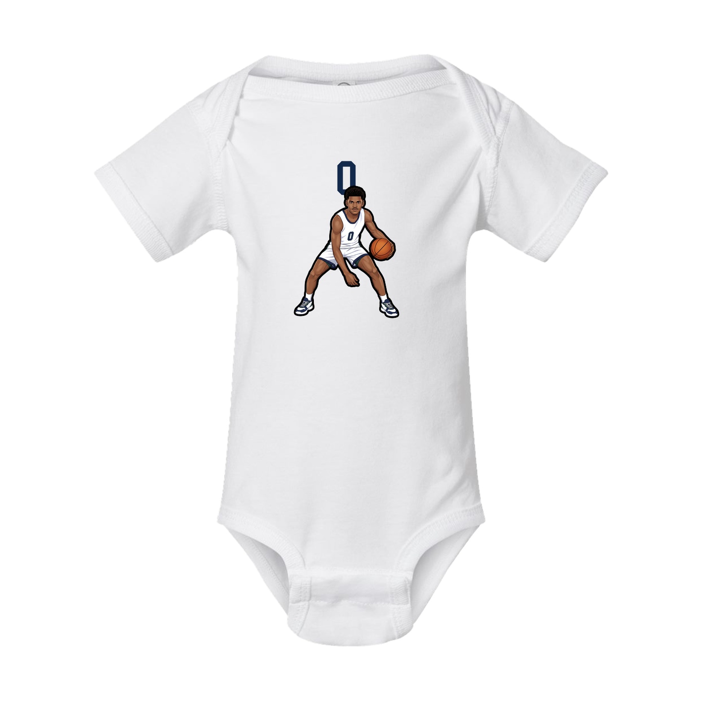 Baby Onesie — Number Top in White