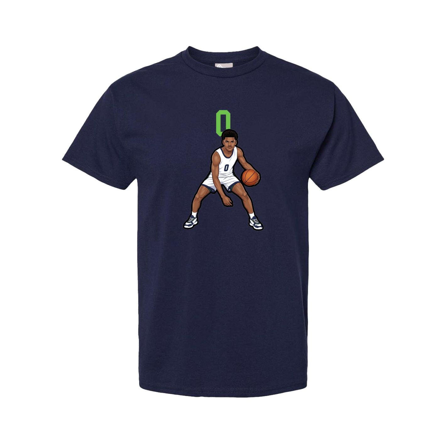 Youth Tee — Number Top in Navy