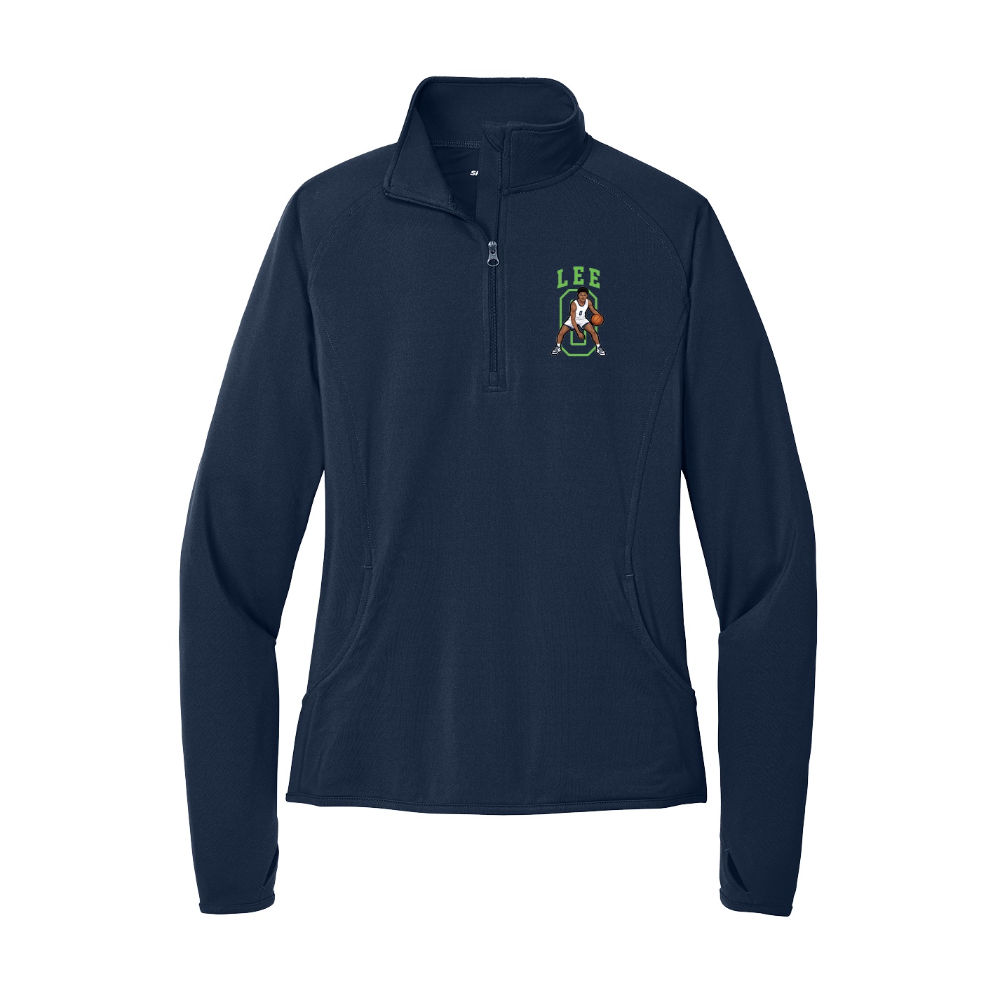 Women's Q-Zip Pullover — Shirsey in Navy