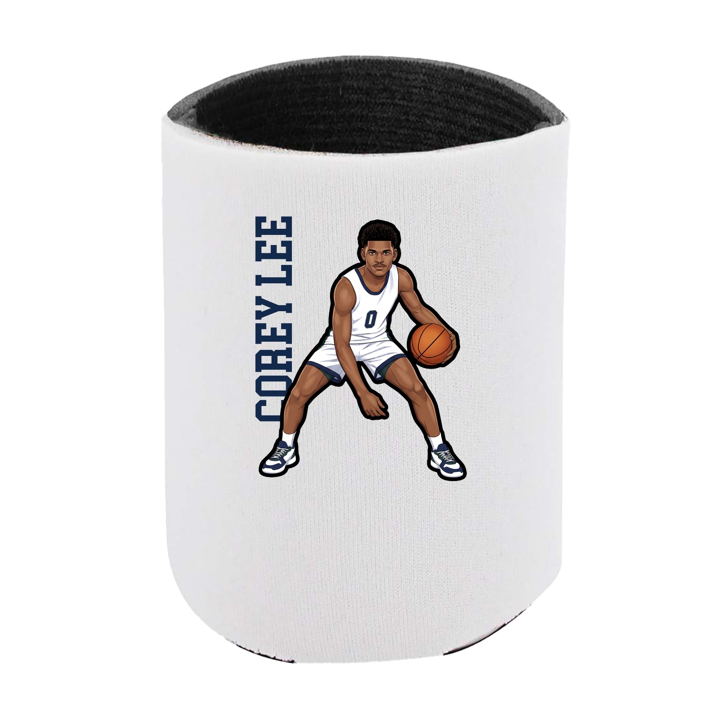 Can Holder — Name Vertical in White