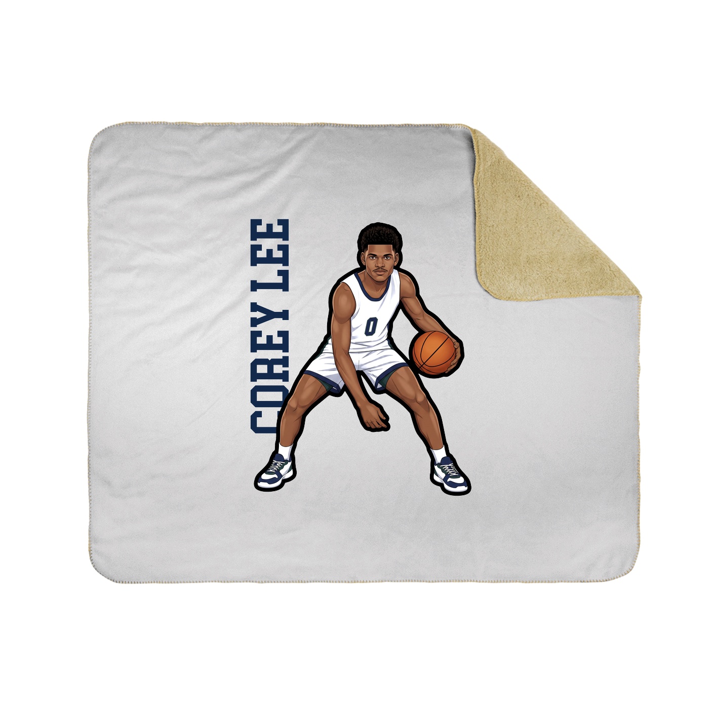 50x60 Sherpa Lined Throw Blanket
