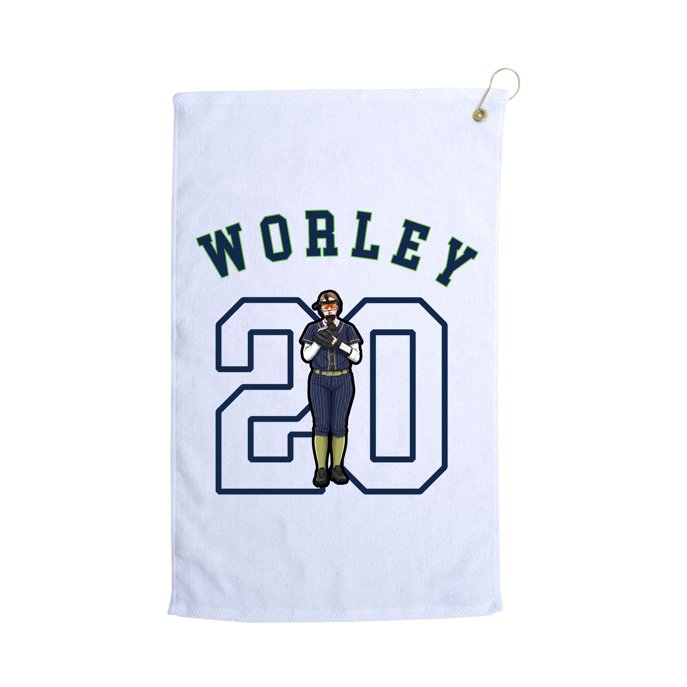 Golf Towel — Shirsey Arch in White