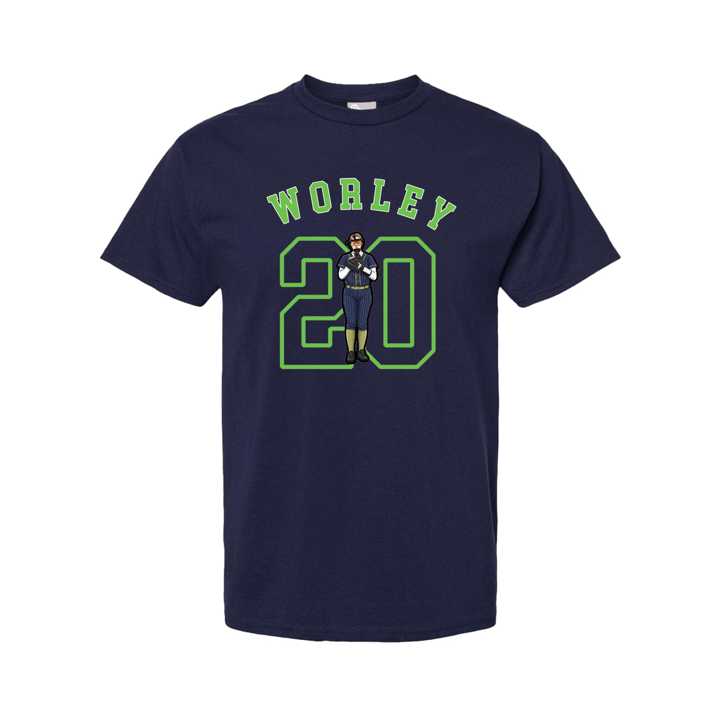 Youth Tee — Shirsey Arch in Navy
