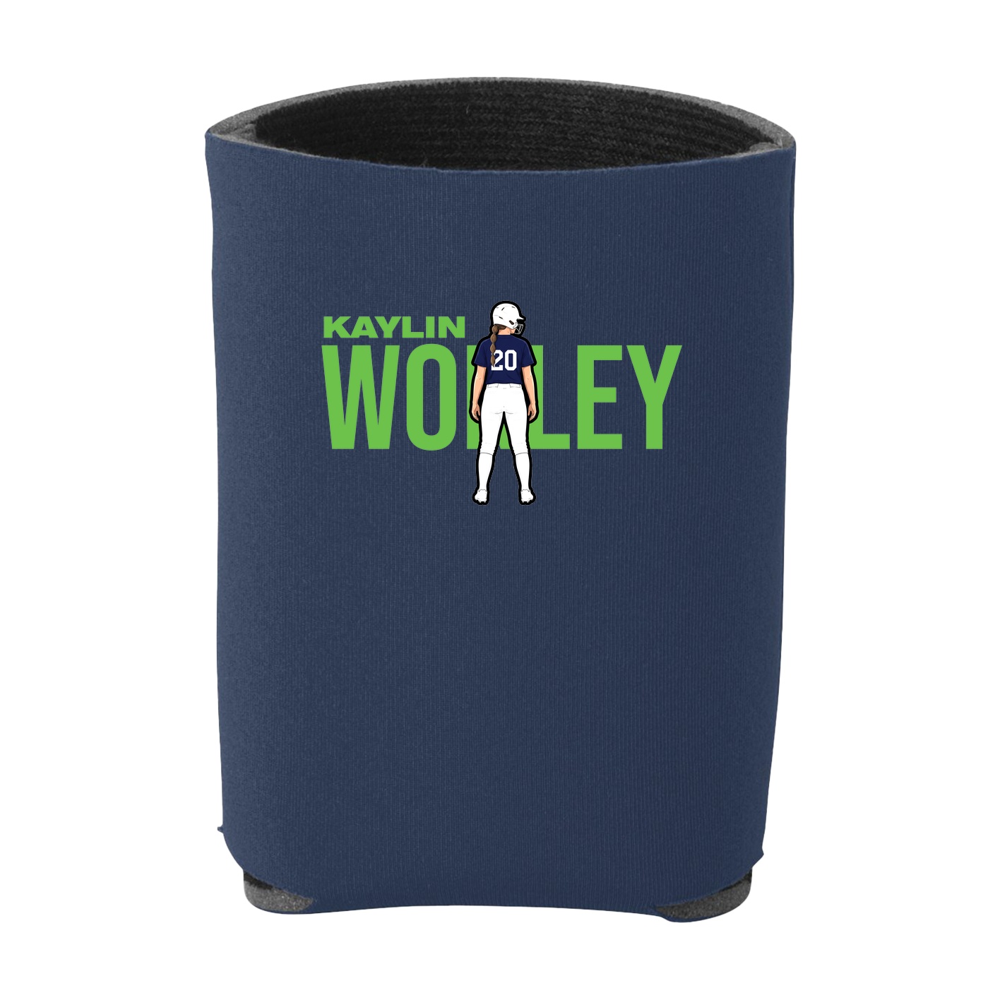 Can Holder — Player Name in Navy