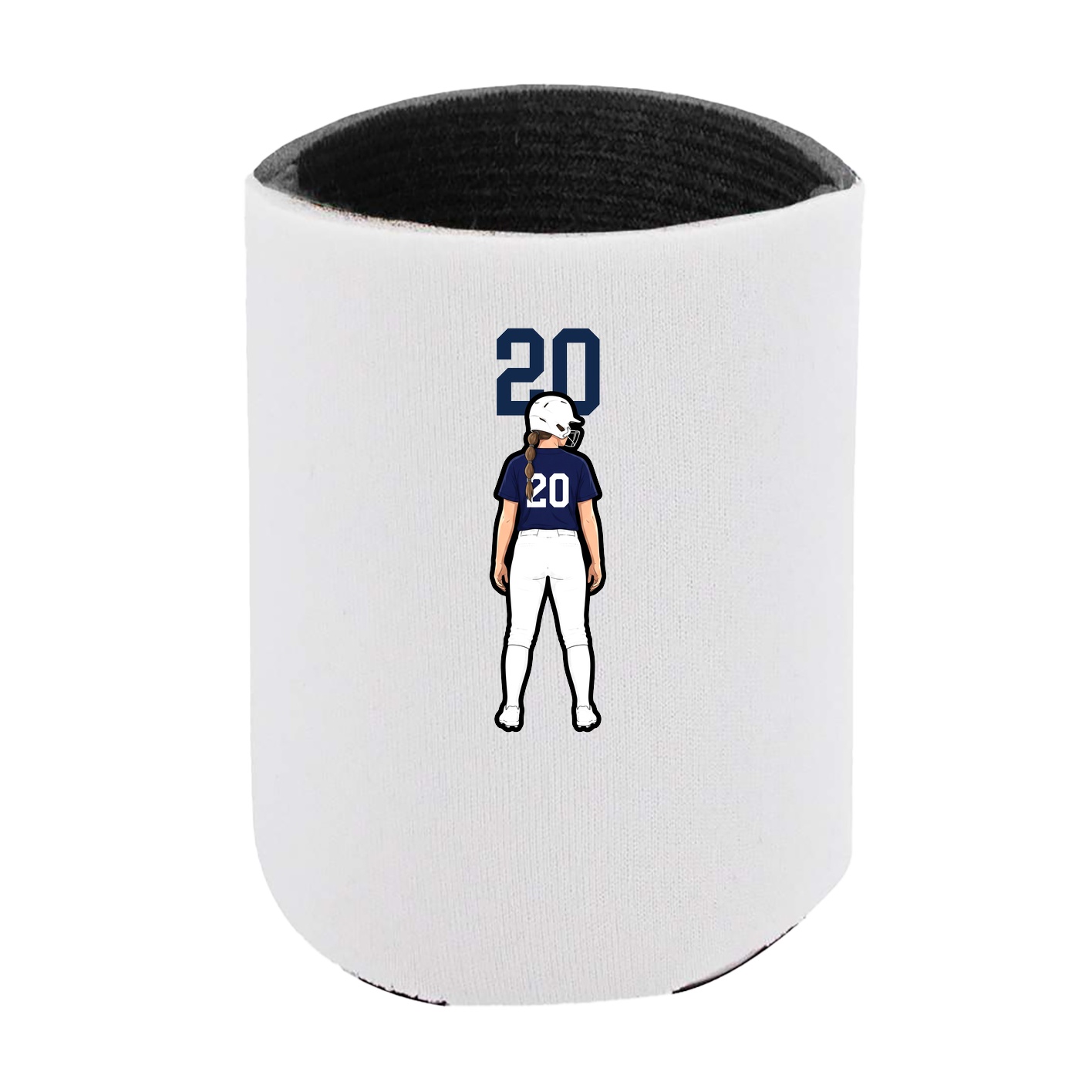 Can Holder — Number Top in White
