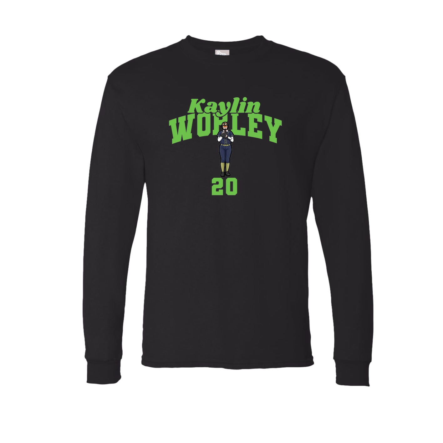 Long Sleeve Tee — Signature Arch in Black