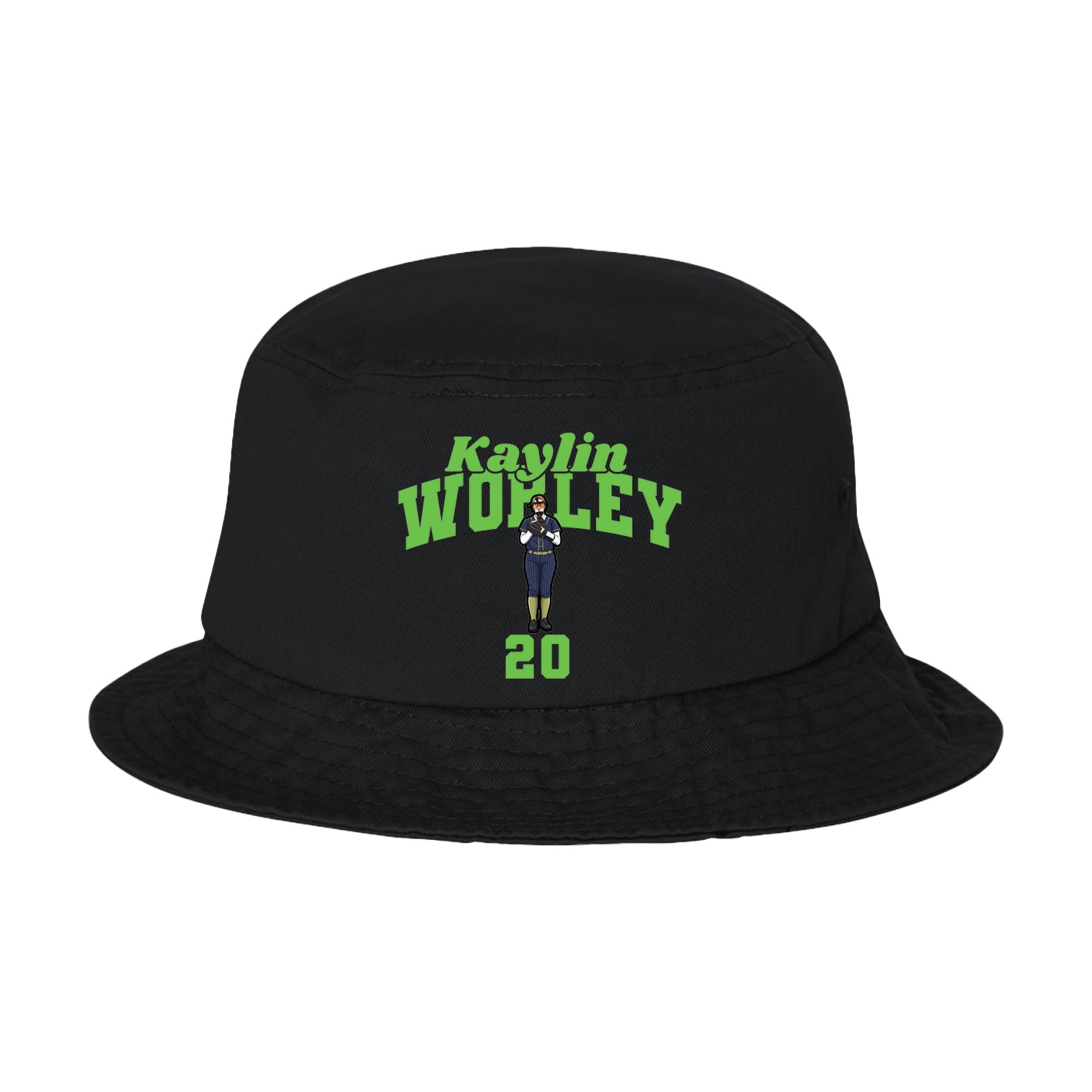 Bucket Cap — Signature Arch in Black