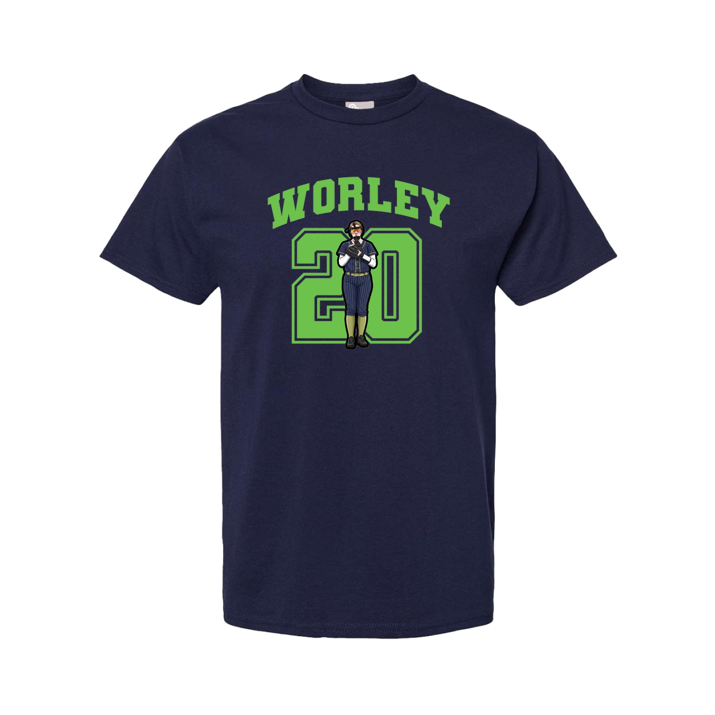 Tee — Number in Navy