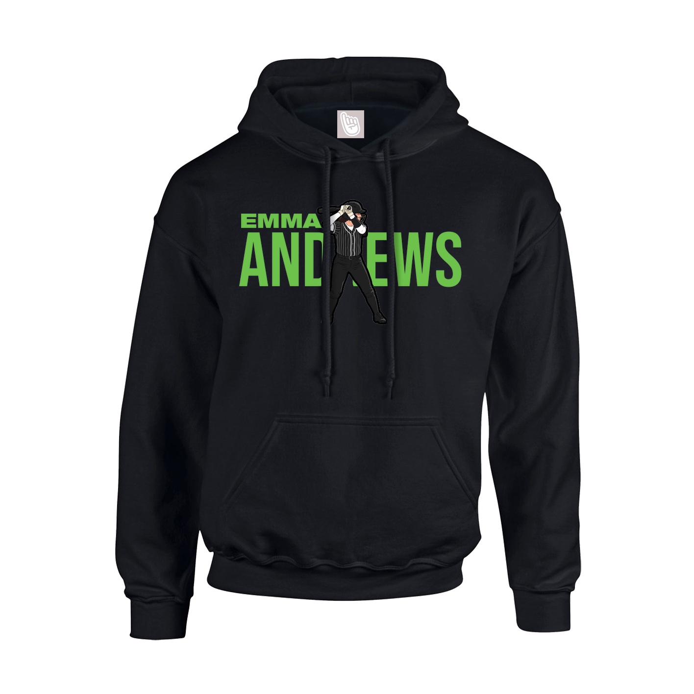 Youth Hoodie — Player Name in Black