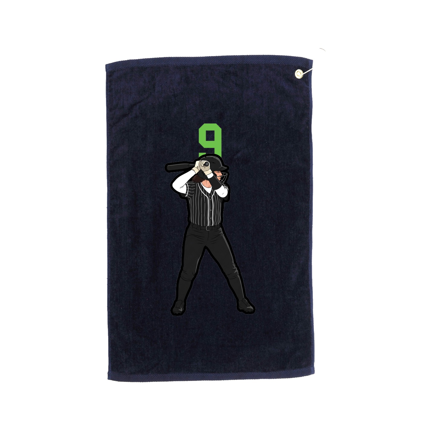 Golf Towel — Number Top in Navy