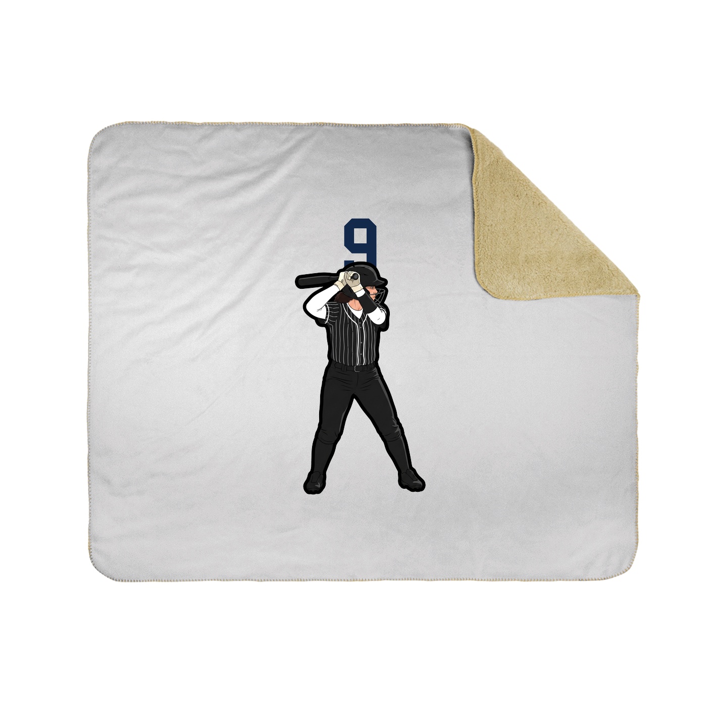 Throw Blanket — Number Top in White