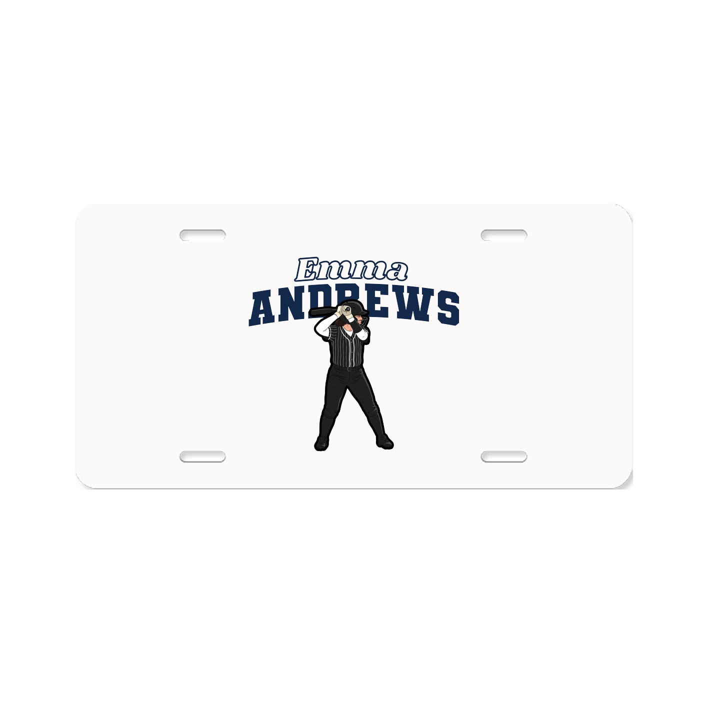 License Plate — Name Arch in Classic