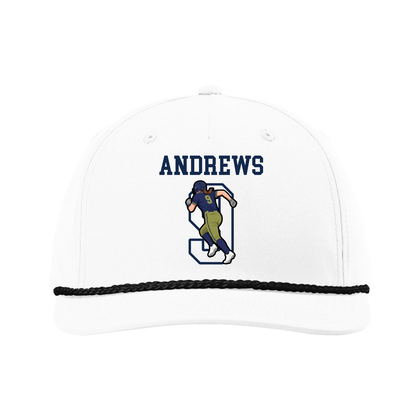 Five-Panel Classic Rope Cap — Shirsey in White
