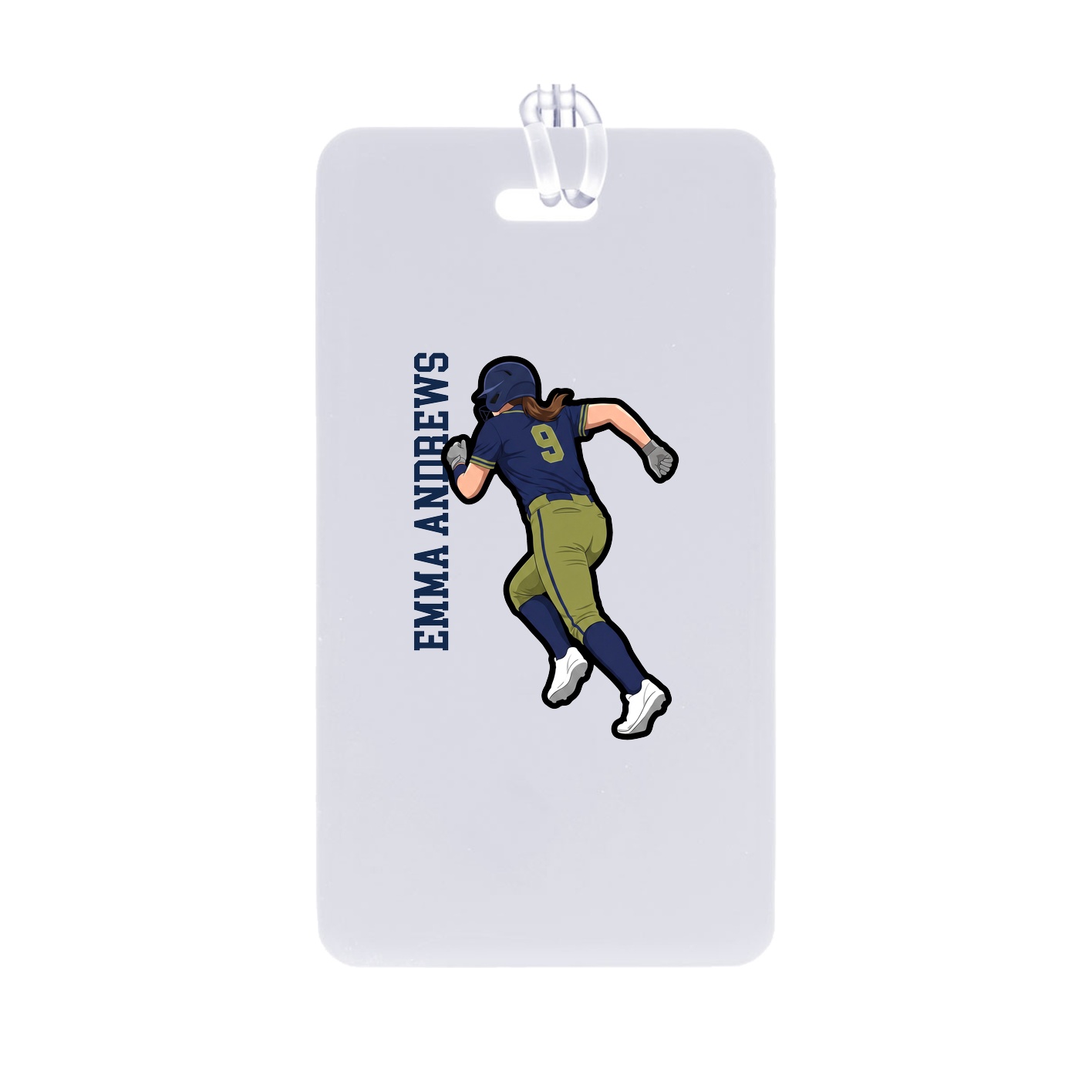 Bag Tag — Name Vertical in Classic