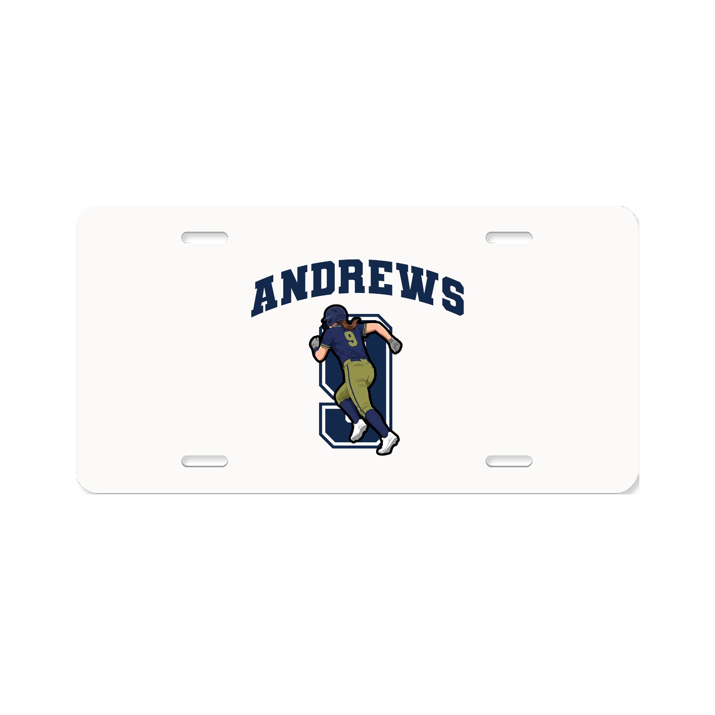License Plate — Number in Classic