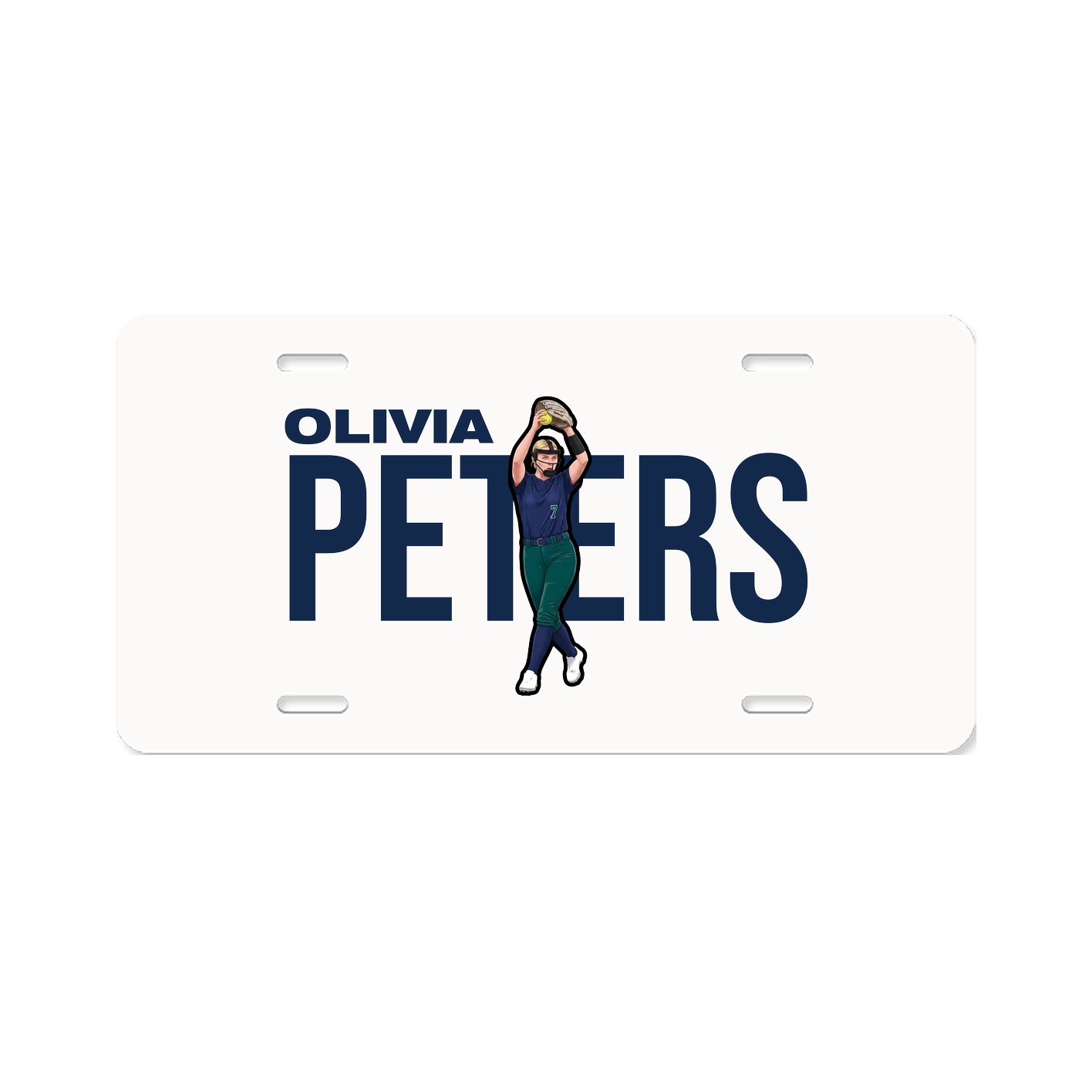 License Plate — Player Name in Classic