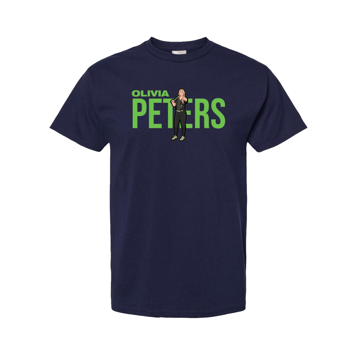 Tee — Player Name in Navy